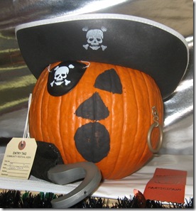 painted pumpkin pirate