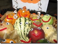 gourd and vegetable display