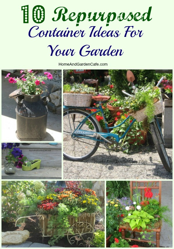recycled container garden ideas
