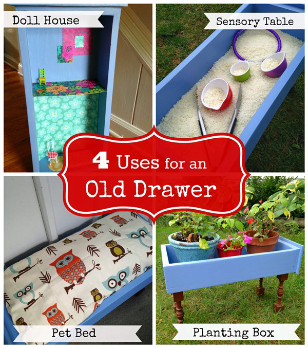4 Upcycled DIY Uses for an Old Drawer