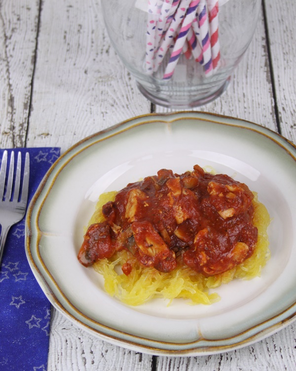 Chicken and marinara spaghetti squash recipe
