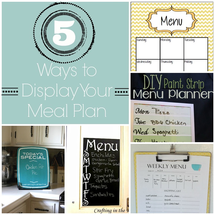 5 Ways to Display Meal Plan