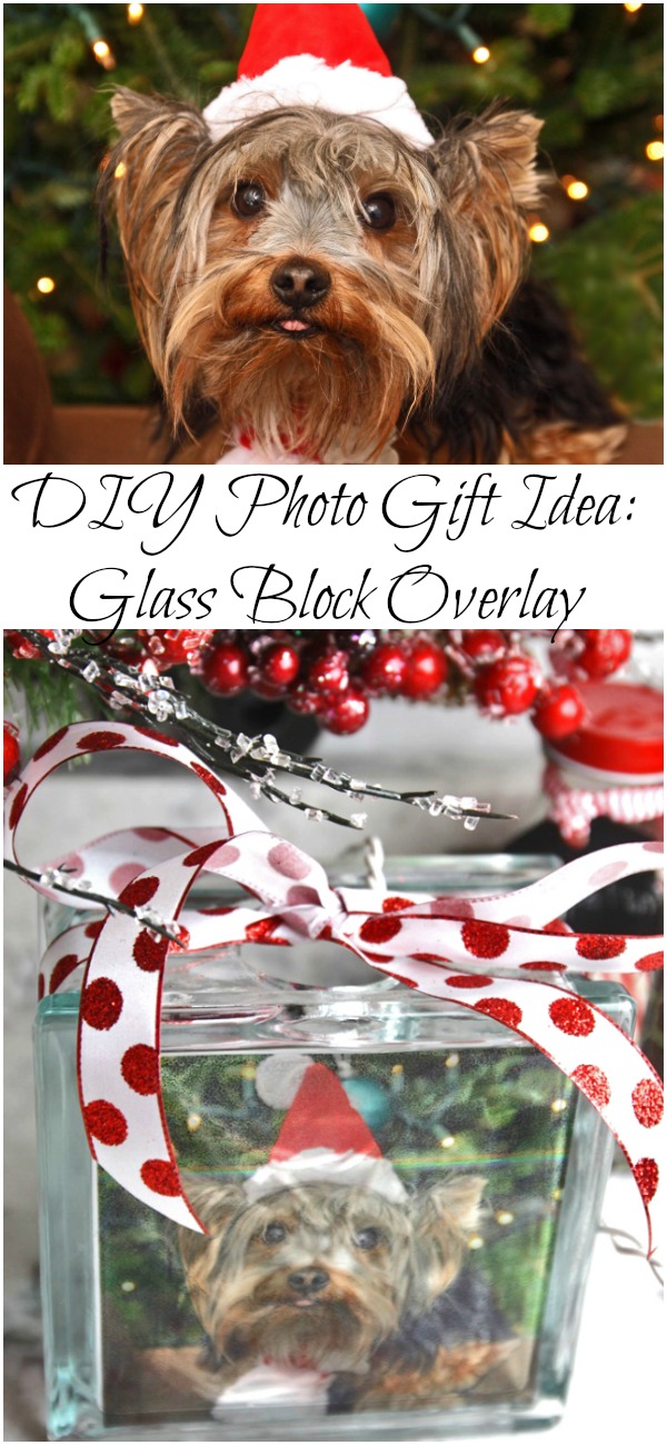 DIY Photo Gift Idea: Glass Block Overlay